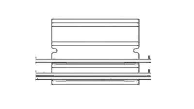 Телескопические направляющие 2-хуровневые для духовых шкафов с покрытием Slippery